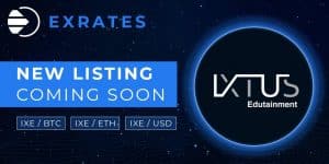 FIRST blockchain-powered edutainment platform (IXTUS) total raise hit $6.7 millions and will be listed in Exrates on 10 September 2018
