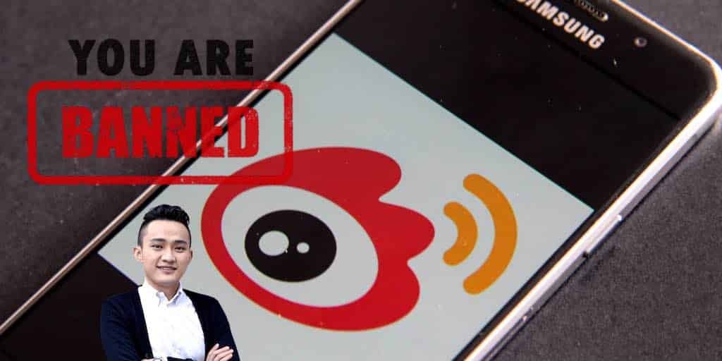 Weibo justin sun banned