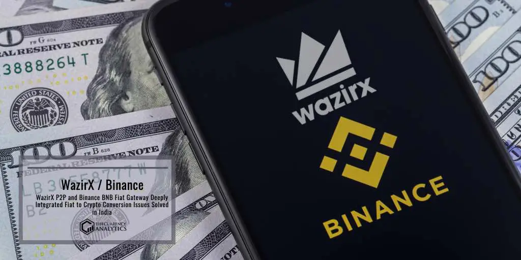 WazirX p2p binance bnb
