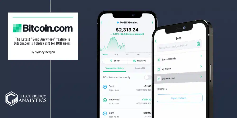 Bitcoincom Wallet Send Anywhere