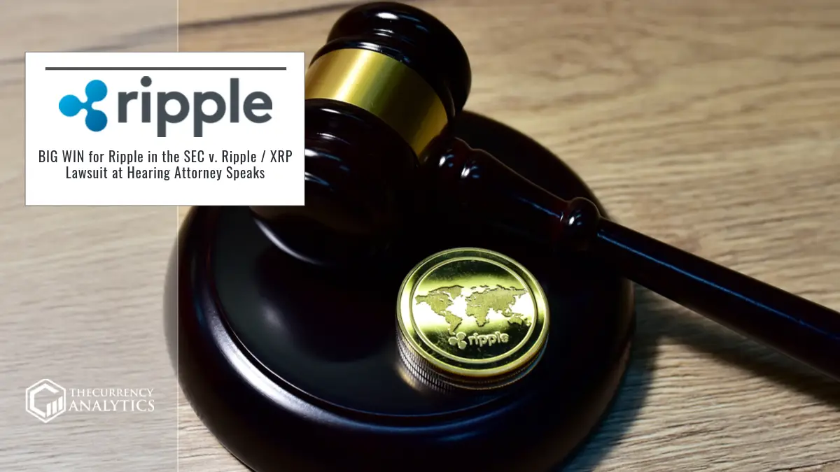 BIG WIN for Ripple in the SEC