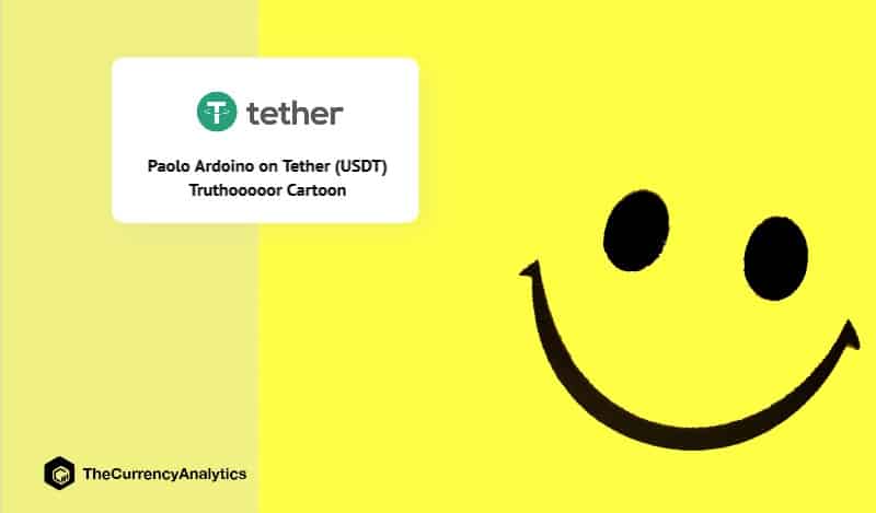 Paolo Ardoino on Tether (USDT) Truthooooor Cartoon