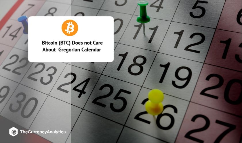 Bitcoin (BTC) Does not Care About Gregorian Calendar