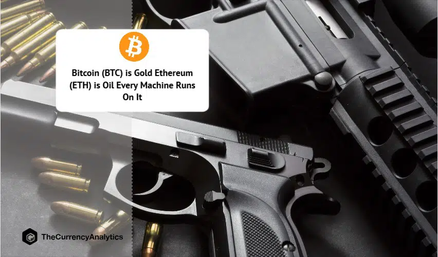 Bitcoin (BTC) is Gold Ethereum (ETH) is Oil Every Machine Runs On It