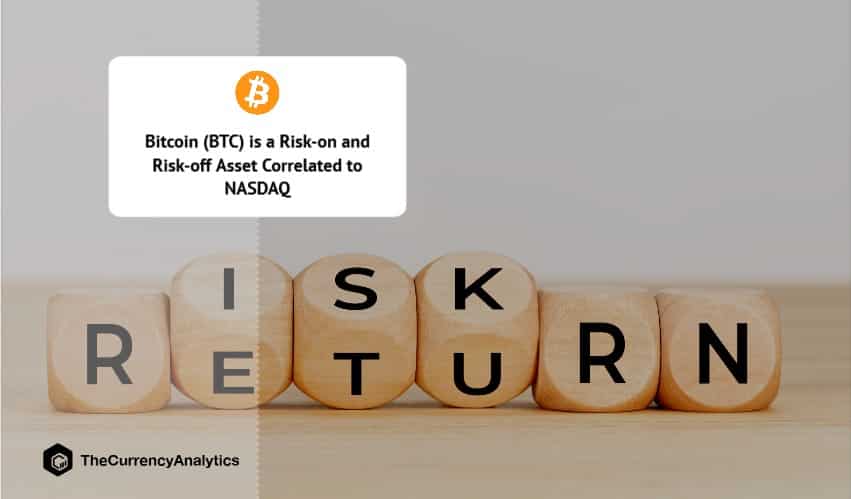 Bitcoin (BTC) is a Risk-on and Risk-off Asset Correlated to NASDAQ