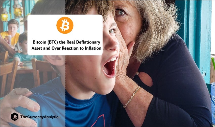 Bitcoin (BTC) the Real Deflationary Asset and Over Reaction to Inflation