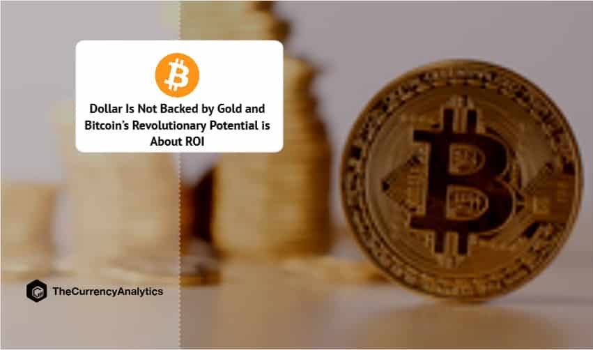 Dollar Is Not Backed by Gold and Bitcoin’s Revolutionary Potential is About ROI