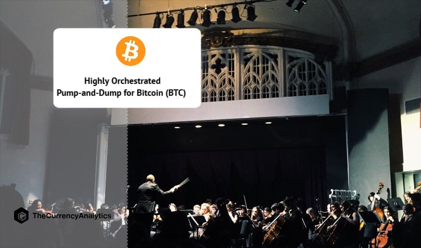 Highly Orchestrated Pump-and-Dump for Bitcoin (BTC)