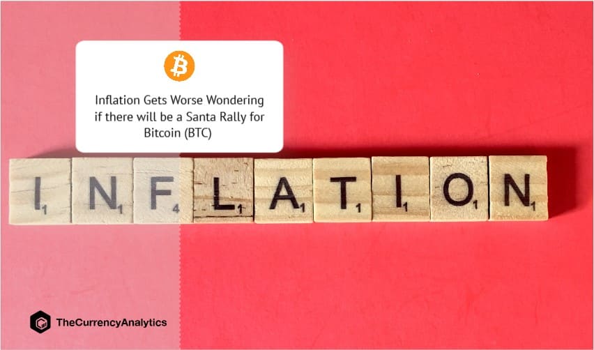 Inflation Gets Worse Wondering if there will be a Santa Rally for Bitcoin (BTC)