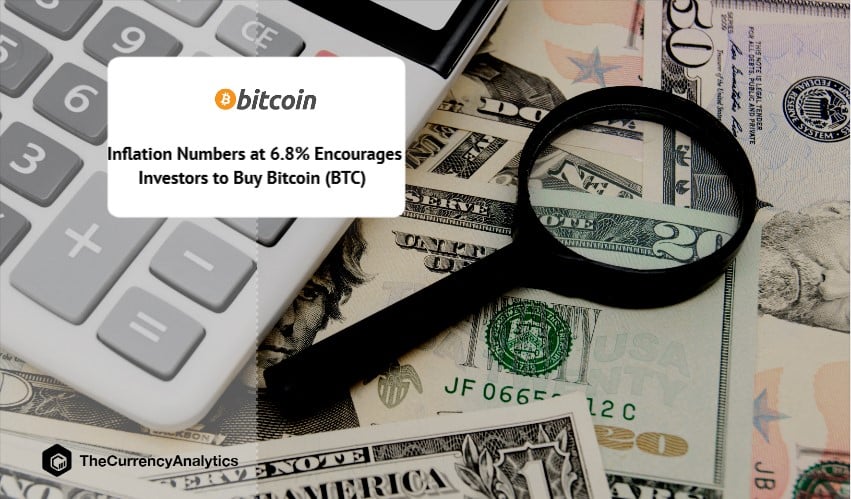 Inflation Numbers at 6.8% Encourages Investors to Buy Bitcoin (BTC)