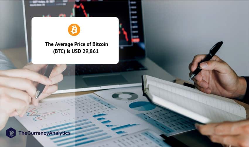The Average Price of Bitcoin (BTC) Is USD 29,861