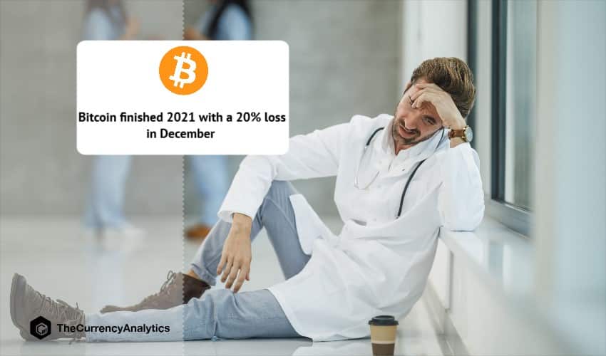 Bitcoin finished 2021 with a 20% loss in December
