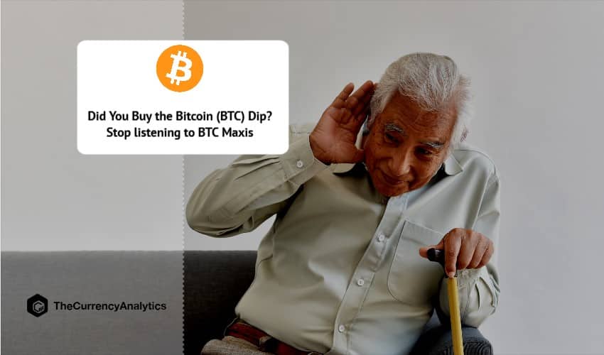 Did You Buy the Bitcoin (BTC) Dip Stop listening to BTC Maxis