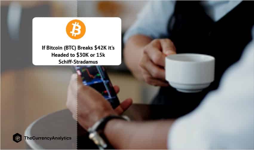 If Bitcoin (BTC) Breaks $42K it's Headed to $30K or 15k Schiff-Stradamus