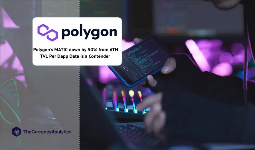 Polygon MATIC down by 50 from ATH TVL Per Dapp Data is a Contender