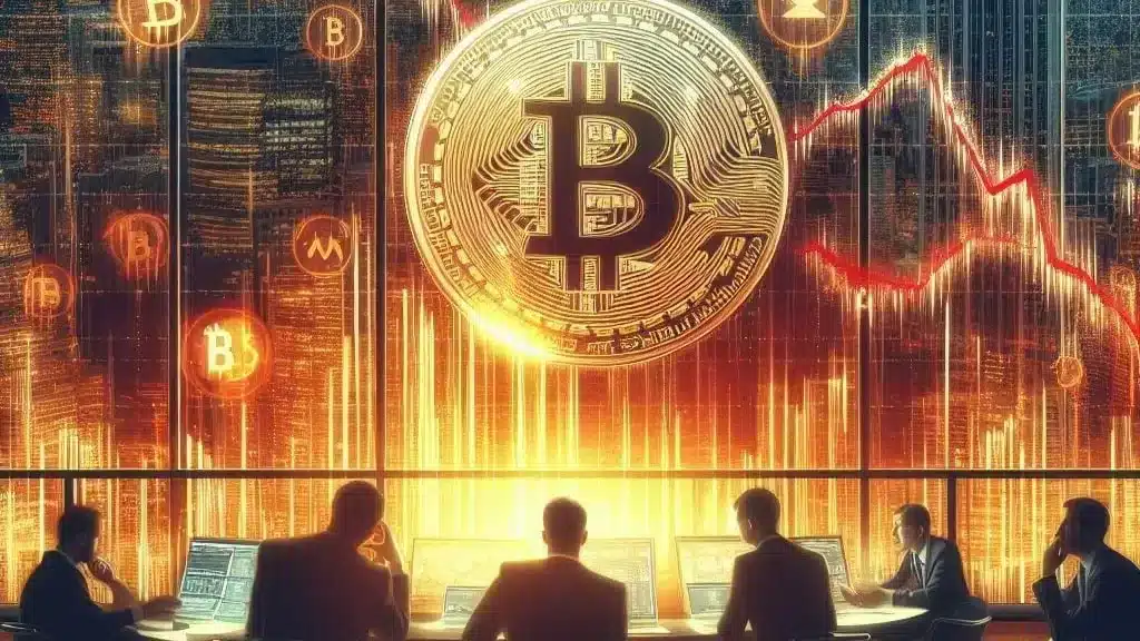 Bitcoin price decline