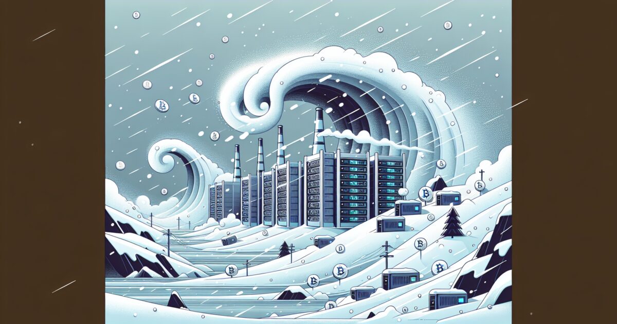 Winter Storm Fernan Disrupts Bitcoin Mining Operations in US