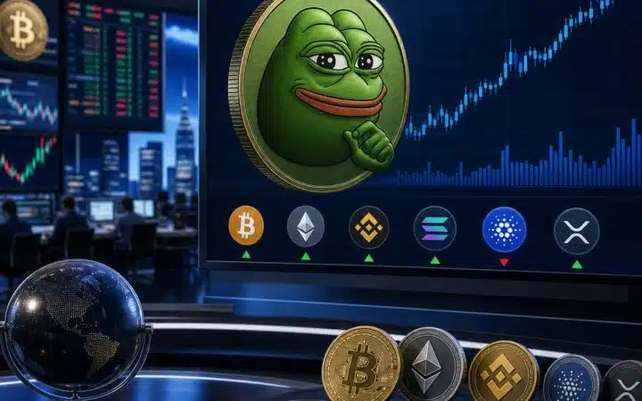 Daily crypto market movers featuring Pepe
