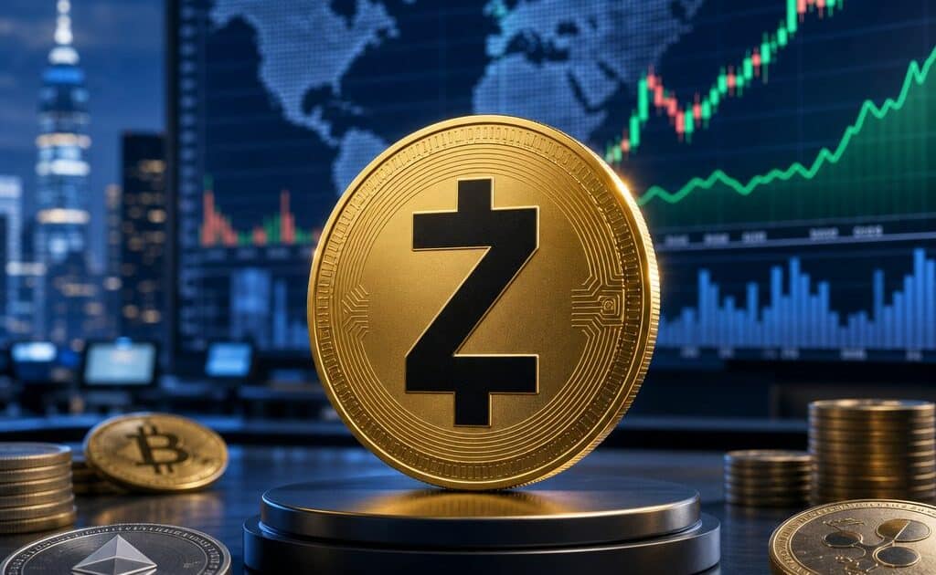 Daily crypto market movers featuring Zcash