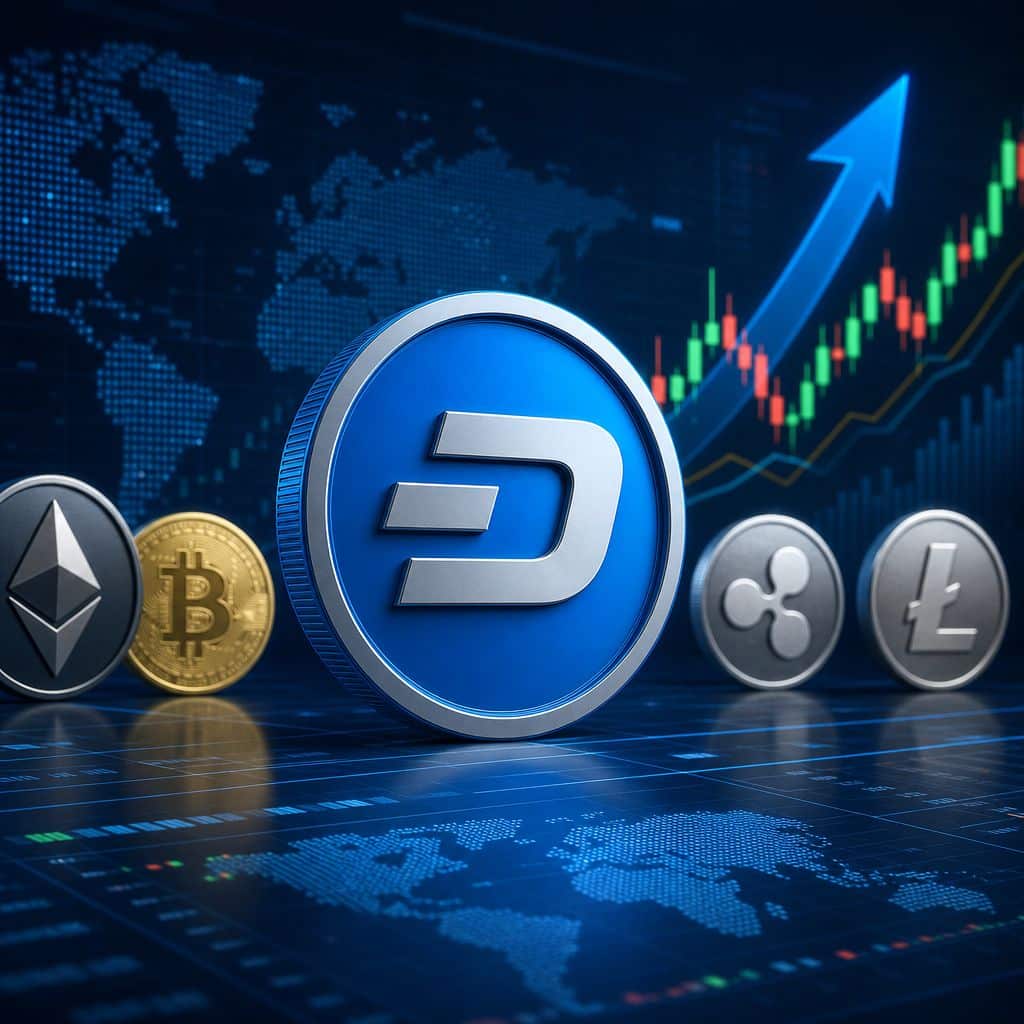 Dash Surges 42.68% While Cardano Drops 5.49% in Market Shift