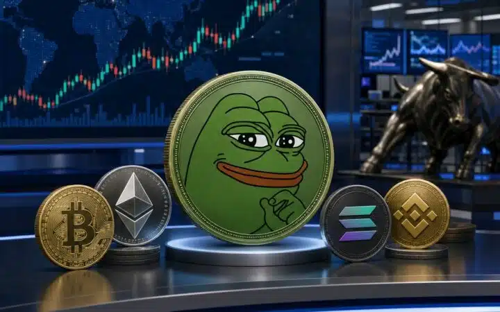 Daily crypto market movers featuring Pepe