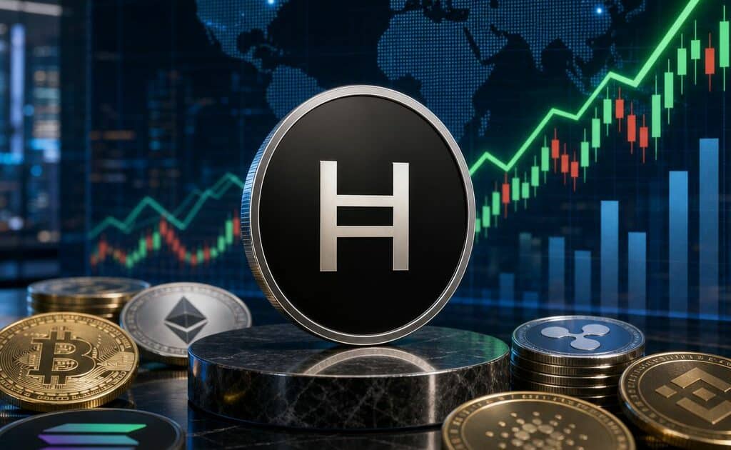 Daily crypto market movers featuring Hedera