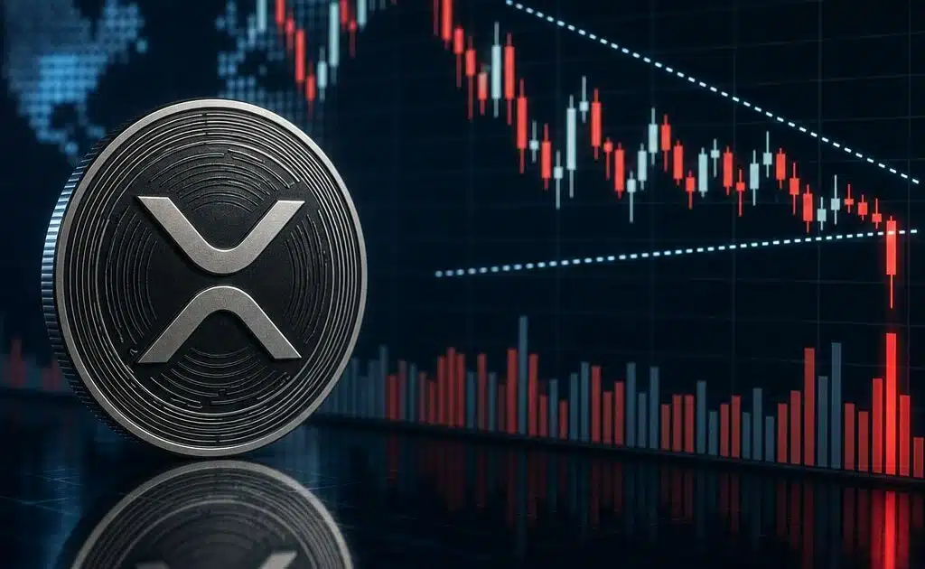 XRP slips below $1.40 on heavy volume, tightening range puts breakout in focus