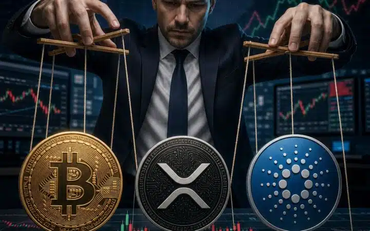 Trading expert hints manipulation for Bitcoin, XRP, and Cardano