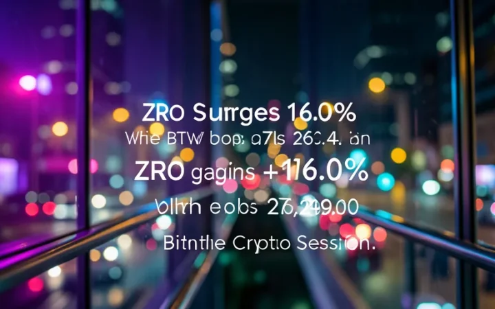 ZRO Surges 16.0% While BTW Drops 26.4% in Volatile Crypto Session